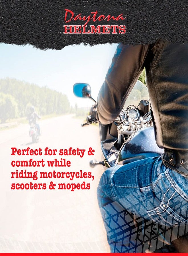 Daytona Helmets Motorcycle Helmet Half Skull Cap - Lightweight & Stylish DOT Approved Helmets for Adults - Perfect for Men and Women Riders - Comfortable & Secure Fit- Stylish Protection for Everyday Riding - Image 3